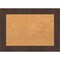 Cork Board, Wildwood Brown Frame - Bulletin Board, Organization Board, Pin Board